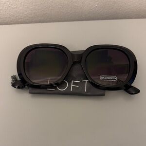 NWT Loft oversized round sunglasses.